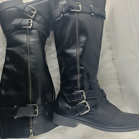 Fergalicious By Fergie Knee High Riding Both side zipper Boots Women's size 11M - Picture 6 of 15